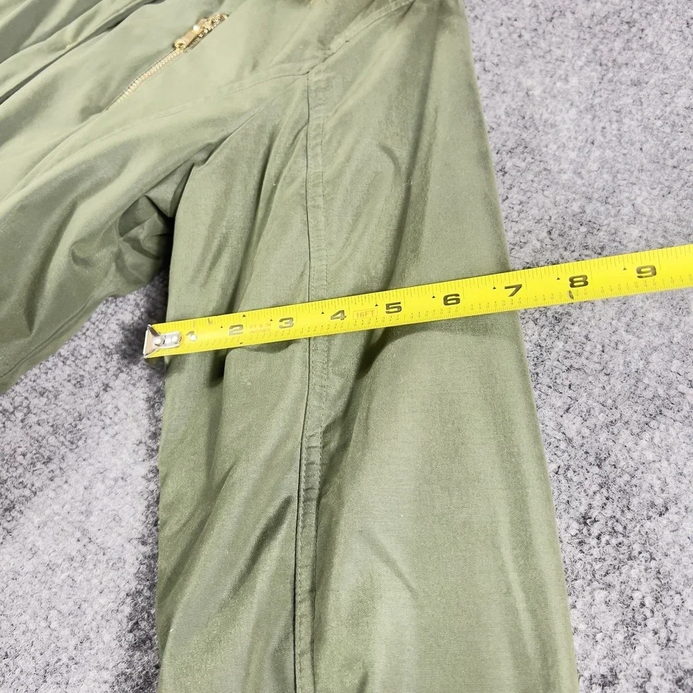 Justice Girls Parka Jacket Size 18 20 Olive Green Faux Fur Hood Winter Coat